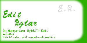 edit uglar business card